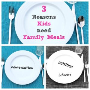 family meals, eat together, three family meals a week